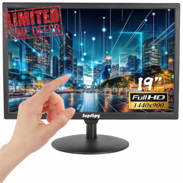 19 Inch Touch Screen Monitor 1440x900 Support HDMI VGA AV USB BNC
