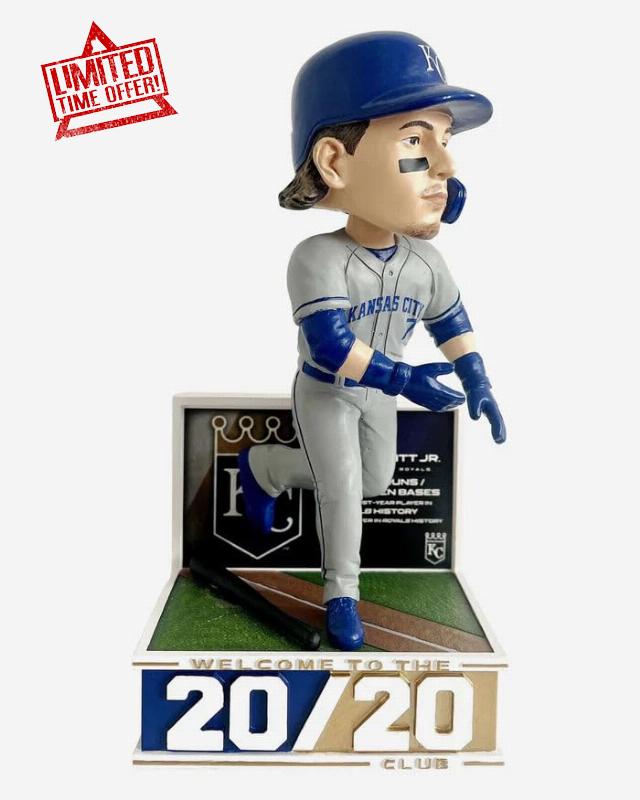Bobby Witt Jr. Kansas City Royals Rookie Season 20 HR 20 Stolen Bases Bobblehead