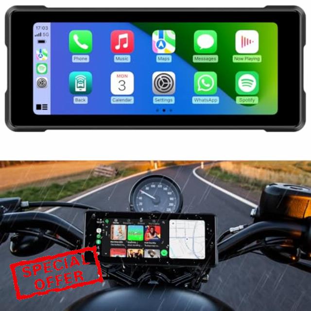 6.86 Inch Portable CarPlay for Motorcycle