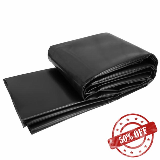 Garden Pond Membrane Flexible Waterfall Liner Outdoor Fountains Streams Reinforced Pond Liner 2×15m 4×8m 6×10m 10×10m Large Water Feature Fish Pond Film(Size:6x7M)