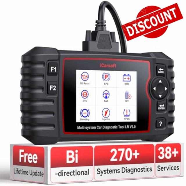 iCarsoft Bidirectional OBD2 Scanner for Land Rover/Jaguar