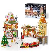 INSOON Christmas Gingerbread House Building Set with Light - 1834 PCS Santa's Cabin with Christma...