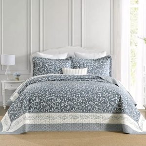 Farmhouse Vine Botanical Bedspreads Coverlet Set