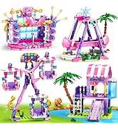 HOGOKIDS Easter Farm Building Set - Chicken Coop Building Block Toy with Rabbits Eggs Painting Ca...