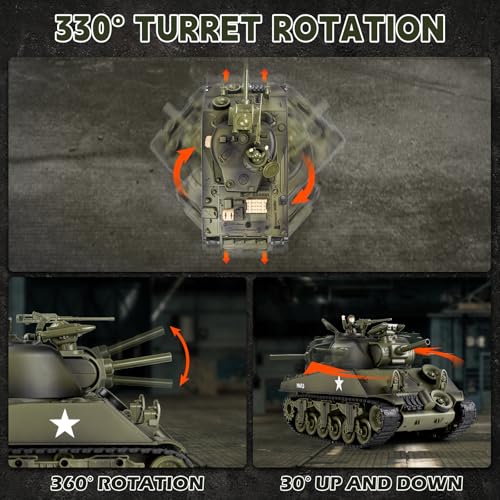 Sherman M4A3 Remote Control Tank with Sound