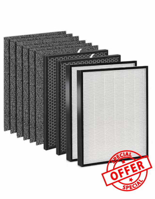 10 Pack 3000 True HEPA Replacement Filters Compatible with 3000