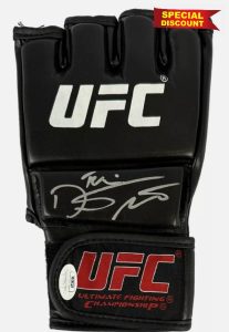 Dustin Poirier autographed signed inscribed glove JSA COA