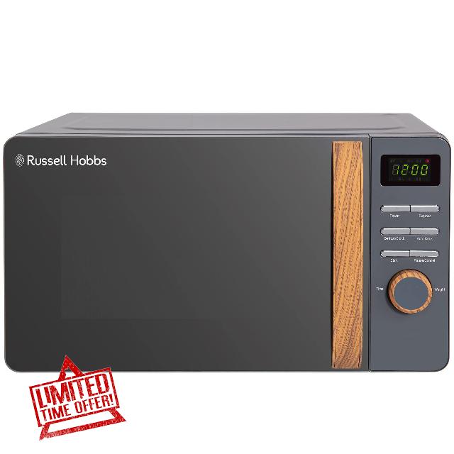 Russell Hobbs RHMD714G 17 L 700 W Scandi Grey Digital Microwave with 5 Power Levels