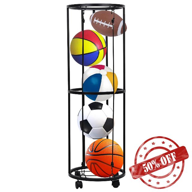 PEUTIER 2-Layer Garage Vertical Ball Rack