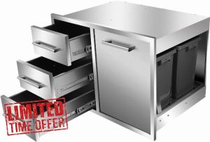 Outdoor Kitchen Drawer Combo 28" W x 19.6“D x 20.1" H
