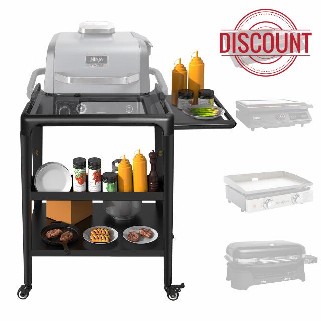 Portable Electric Grill Outdoor Stand for Blackstone 22" 17" E-Series Electric Griddle Weber Lumin Electric Grill Stand Ninja OG900 OG700 OG800 Woodfire Outdoor Grill Table 22" 17" Blackstone Griddle