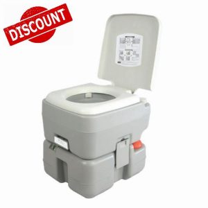 SereneLife Portable Toilet – Compact RV Travel Potty Seat with Cover