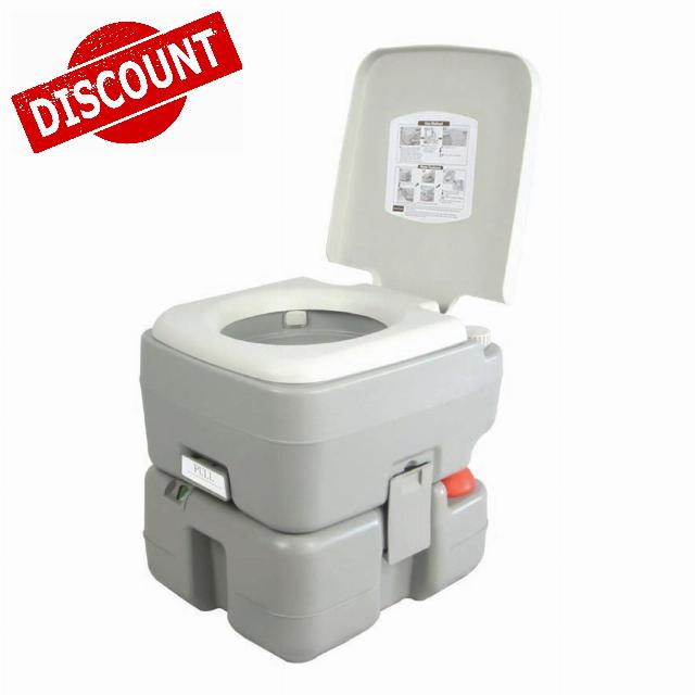 SereneLife Portable Toilet – Compact RV Travel Potty Seat with Cover