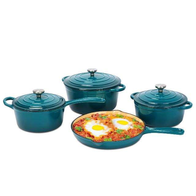 Enameled Cast Iron Cookware Set