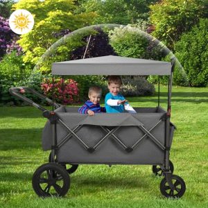 Foldable Wagons for Two Kids & Cargo