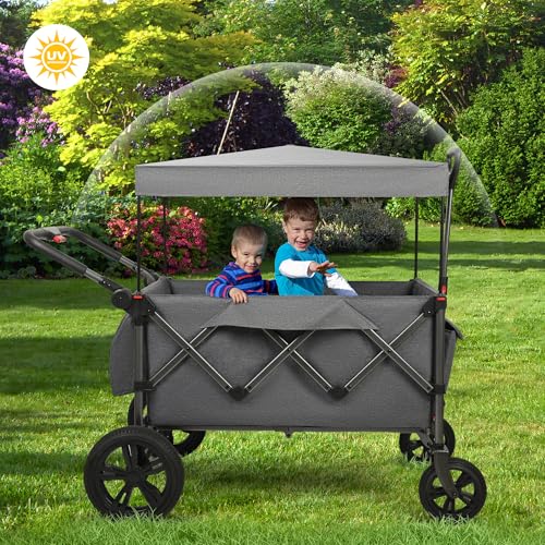 Foldable Wagons for Two Kids & Cargo