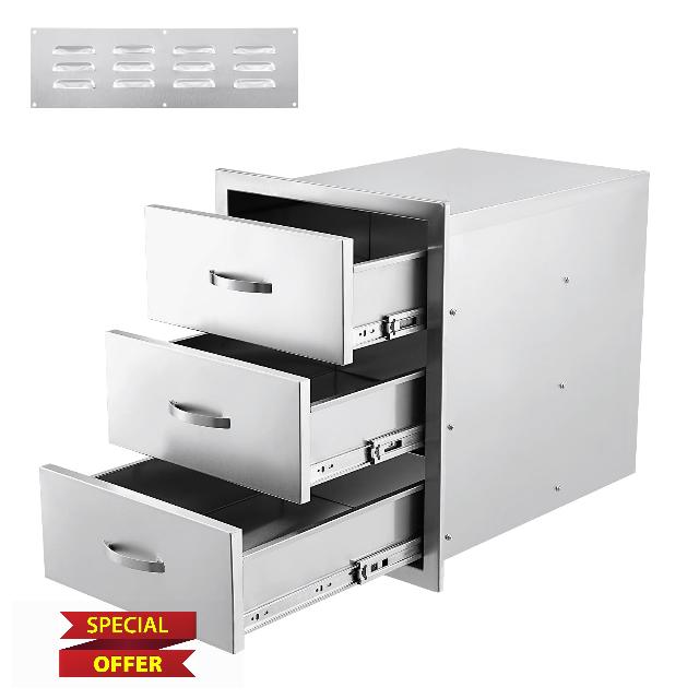 20W x 27H x 23D Inch Outdoor Kitchen Drawers