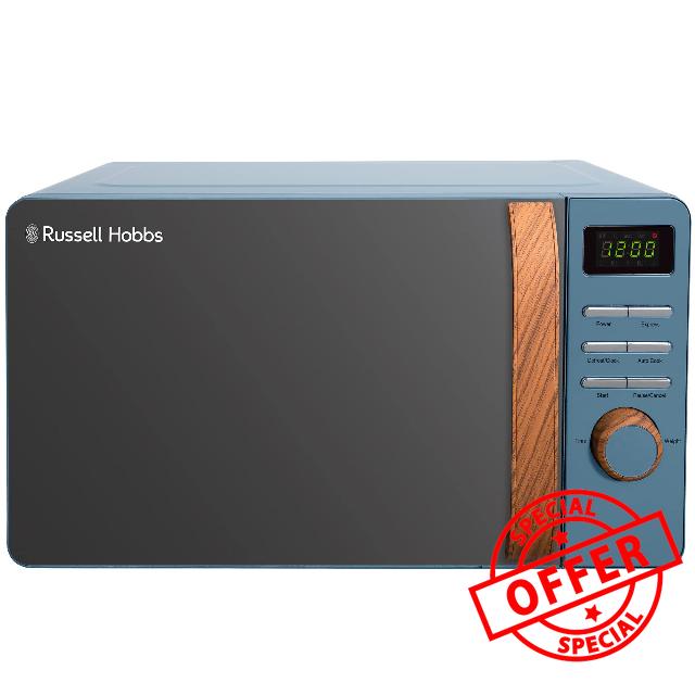 Russell Hobbs RHMD714BL 17 L 700 W Scandi Blue Digital Microwave with 5 Power Levels
