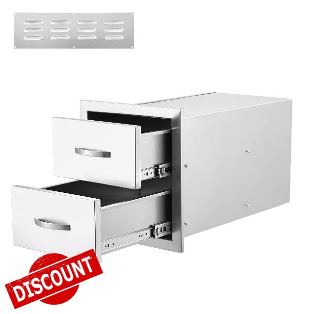 14W x 15H x 23D Inch Outdoor Kitchen Drawers