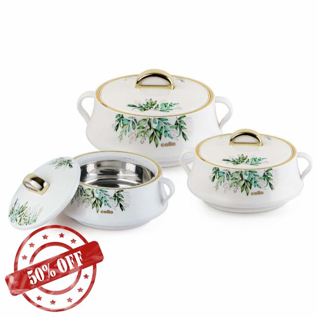 Casserole set | Inner Stainless Steel Casserole | Keeps Food hot & Fresh Chapati
