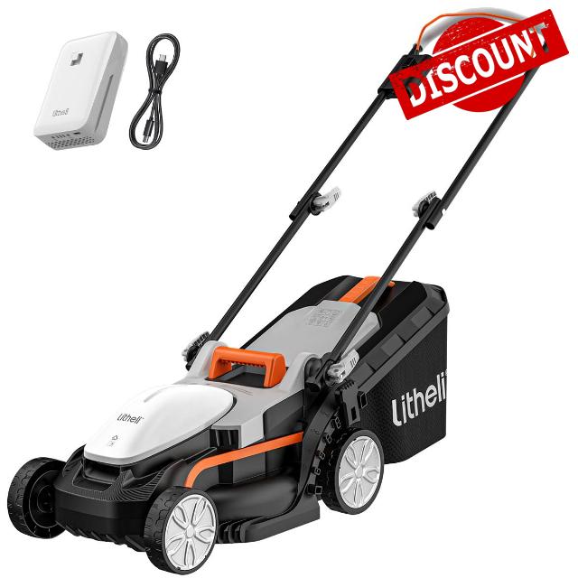 Litheli Cordless Lawn Mower 13 Inch
