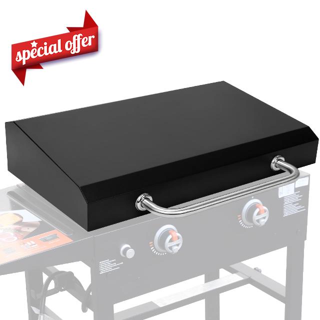 QuliMetal Upgraded Hinged Lid for 28" Blackstone Griddle with Durable Handle