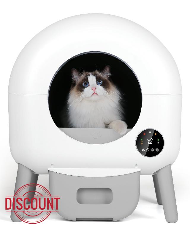 Self Cleaning Litter Box - 110L Large Automatic Cat Litter Box Self Cleaning