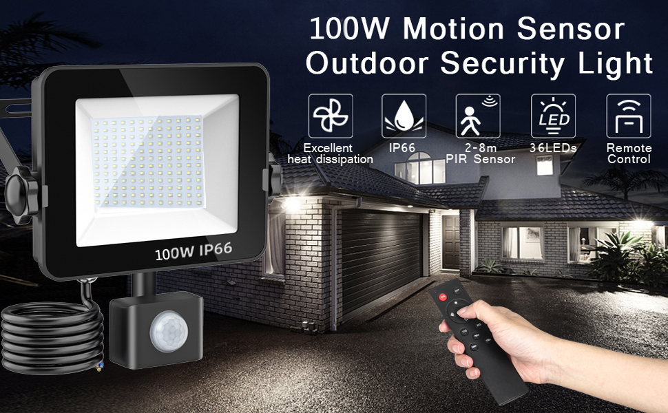 Remote flood light