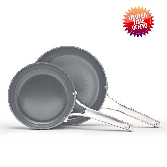 Calphalon® Premier Ceramic Nonstick 8" and 10" Frying Pan Set