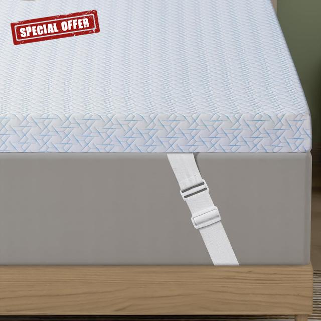 Maxzzz 4 Inch Queen Size Firm Mattress Topper