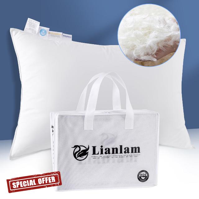 Luxury Canadian White Goose Down Pillow - 900+ Fill Power