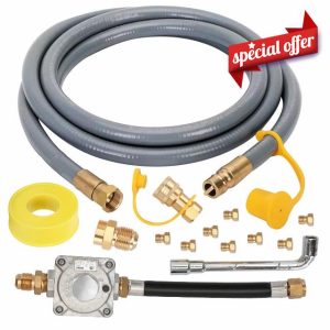 Upgraded Propane to Natural Gas Conversion Kit Compatible with Weber Genesis