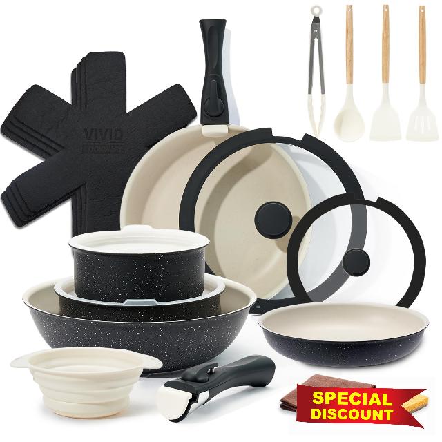 22pcs Pots and Pans Set Non Stick