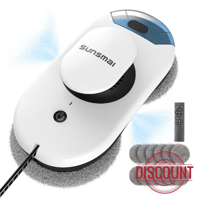 Window Cleaning Robot with Dual Water Spray