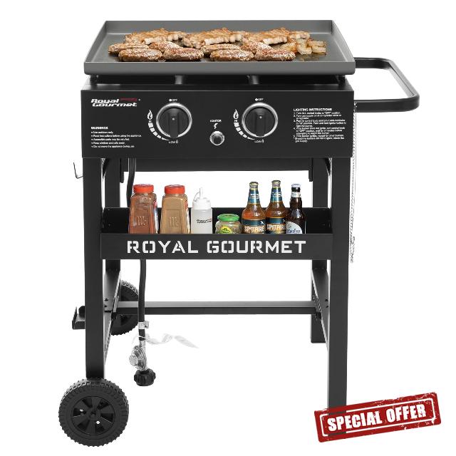 Royal Gourmet GB2000N 2-Burner Propane Gas Griddle