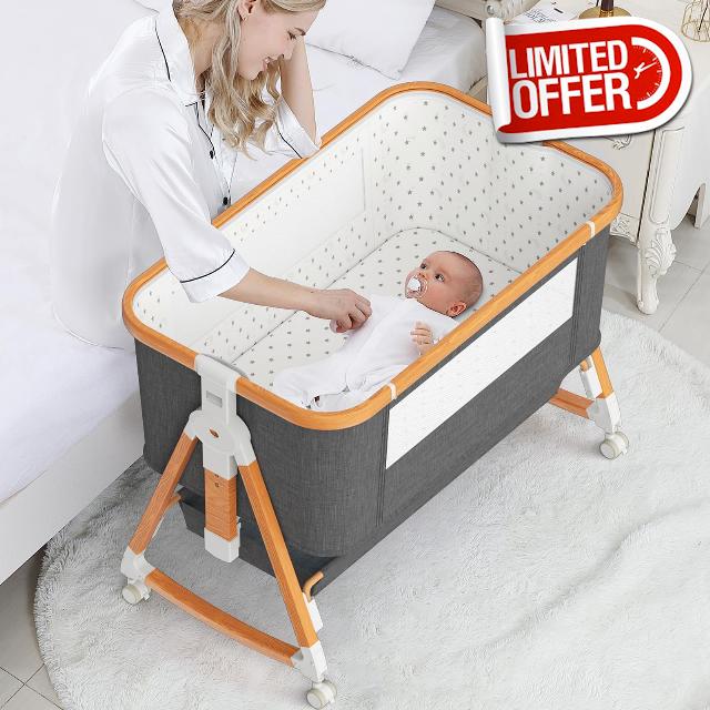 YUFU 3 in 1 Baby Bassinet Bedside Sleeper