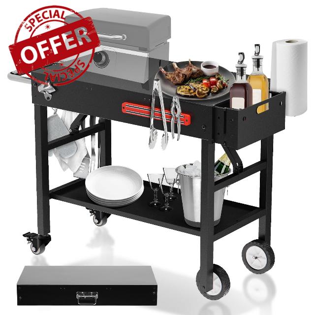 Portable Outdoor Grill Table