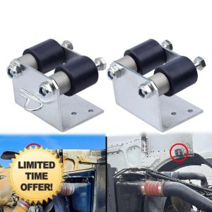 13-04401 Lower Roller Bracket Bundle with Rollers and Hardware Fit for Peterbilt 379 Replace 13-04401M001 13-04401M002 13-03593 13-04413SPL 13-04467