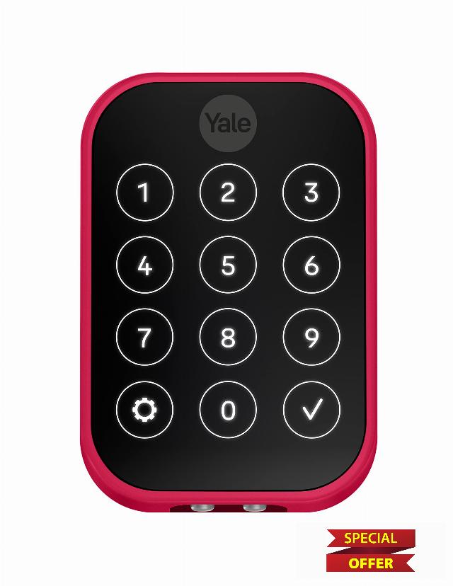 Yale x Pantone Assure Lock 2 Limited Edition Key-Free Touchscreen with Wi-Fi in Viva Magenta