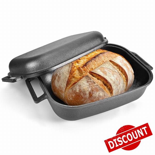 Cast Iron Bread Pan With Lid