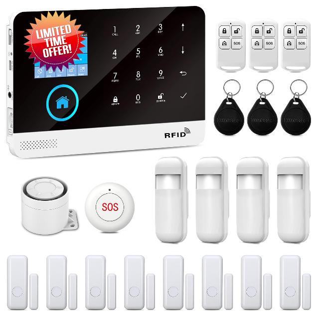 YBJ 21-Piece-Kit WiFi Alarm System for Home Security