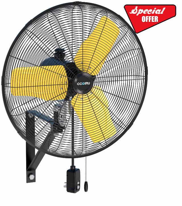 9000 CFM 24" Outdoor Oscillating Wall Fan