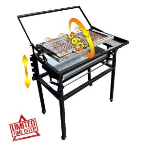 BBQ Charcoal Grill with Cart