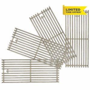 4 PC Heavy Duty Cast Stainless Steel Rod BBQ Grill Grates Replacement Parts for Blaze Grill 3
