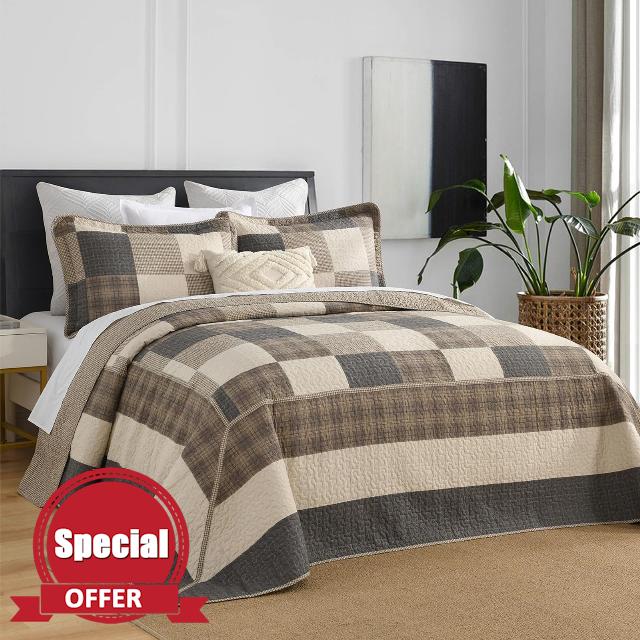 Oversized King Bedspread Quilt 120" x 120"