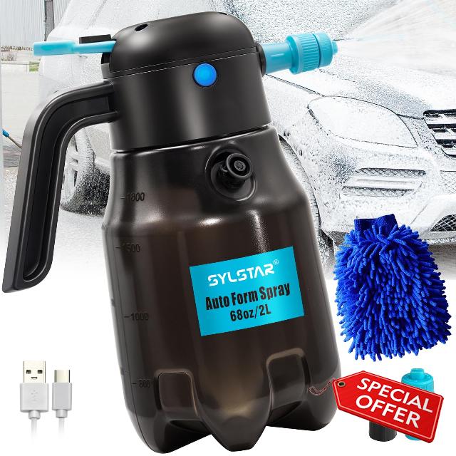 SYLSTAR Electric Snow Foam Pump Sprayer 2L