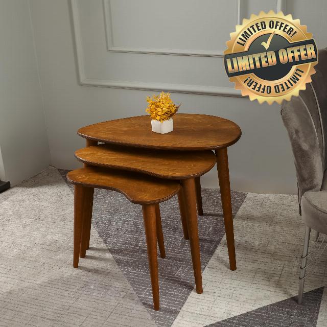 Solid Nesting Table Set of 3
