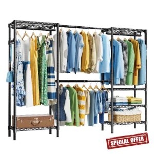 K6 Heavy Duty Closet Clothes Rack