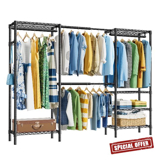 K6 Heavy Duty Closet Clothes Rack
