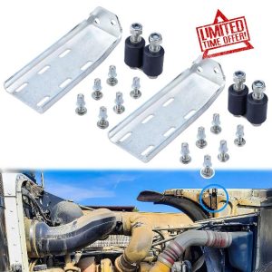 13-04387 Upper Roller Bracket Kit with Rollers and Hardware Fit for Peterbilt 379 Replace 13-04391 13-04667 13-04403